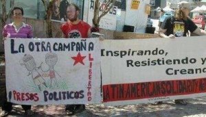 La Otra Chiapas pidiendo excarcelar a los presos politicos